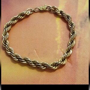 Goldtone Twisted Rope Bracelet
